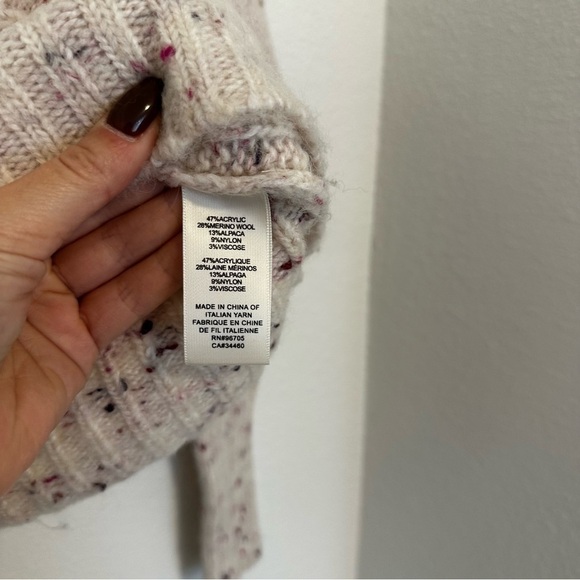 Rebecca Taylor Tweed Soft Cable Knit Sweater Balloon Sleeves Size XS Women’s - Picture 8 of 9